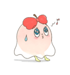 ぽむぽむ りんご（個別スタンプ：9）