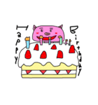 手書きブタさんたちの日常（個別スタンプ：15）