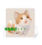 小動物シリーズ No.1 猫（個別スタンプ：5）