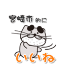 太眉カワウソ川谷さん！ 宮崎県宮崎市！（個別スタンプ：3）