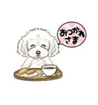 My Dog Stickers-おんぷ＆ぽっぷ-（個別スタンプ：4）