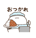 デブくま（給食当番おデブ）（個別スタンプ：18）