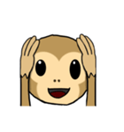 This is a monkey（個別スタンプ：8）