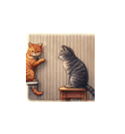 猫の日常風景画像スタンプ（個別スタンプ：21）