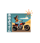 関西バイク女子（個別スタンプ：11）