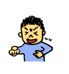 父と息子の手書きスタンプ（個別スタンプ：15）