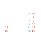 2024.7-2025【Mon】シースルー☆カレンダー（個別スタンプ：10）
