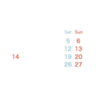 2024.7-2025【Mon】シースルー☆カレンダー（個別スタンプ：12）