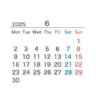 2024.7-2025【Mon】シースルー☆カレンダー（個別スタンプ：27）