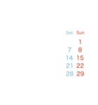 2024.7-2025【Mon】シースルー☆カレンダー（個別スタンプ：28）
