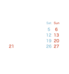 2024.7-2025【Mon】シースルー☆カレンダー（個別スタンプ：30）