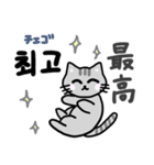 可愛い猫と韓国語（個別スタンプ：13）