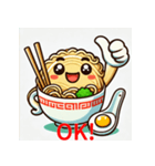 サムズアップラーメン（個別スタンプ：1）