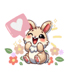ラブリーバニーの幸せ日和（個別スタンプ：21）