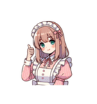 毎日メイドさん(癒しを添えて)1（個別スタンプ：2）
