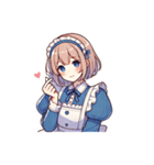 毎日メイドさん(癒しを添えて)1（個別スタンプ：3）
