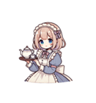 毎日メイドさん(癒しを添えて)1（個別スタンプ：4）