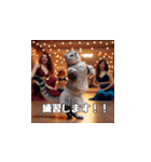 ベリーダンスを踊る猫（個別スタンプ：6）