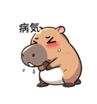機嫌が悪いカピバラ（個別スタンプ：1）