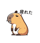 機嫌が悪いカピバラ（個別スタンプ：6）