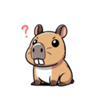 機嫌が悪いカピバラ（個別スタンプ：7）