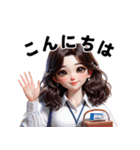とっても可愛い会社員(おはよう)（個別スタンプ：2）