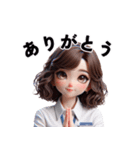 とっても可愛い会社員(おはよう)（個別スタンプ：4）