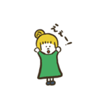 女の子たちのゆるいLINEスタンプ（個別スタンプ：34）