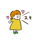 女の子たちのゆるいLINEスタンプ（個別スタンプ：37）