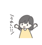 ボブヘアの女の子♡基本スタンプ（個別スタンプ：7）