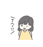 ボブヘアの女の子♡基本スタンプ（個別スタンプ：27）