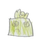 さくちゃんがスタンプつくったよ（個別スタンプ：3）