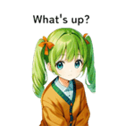 全て同じセリフ【What's up？】（個別スタンプ：1）