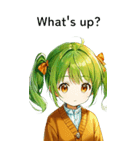 全て同じセリフ【What's up？】（個別スタンプ：4）