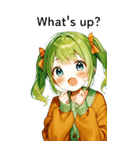 全て同じセリフ【What's up？】（個別スタンプ：7）