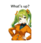 全て同じセリフ【What's up？】（個別スタンプ：8）