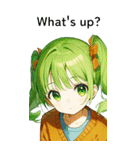 全て同じセリフ【What's up？】（個別スタンプ：9）