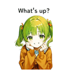 全て同じセリフ【What's up？】（個別スタンプ：10）