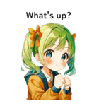 全て同じセリフ【What's up？】（個別スタンプ：11）