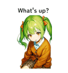 全て同じセリフ【What's up？】（個別スタンプ：14）