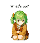 全て同じセリフ【What's up？】（個別スタンプ：16）