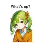 全て同じセリフ【What's up？】（個別スタンプ：17）