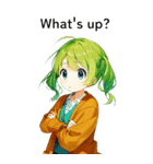 全て同じセリフ【What's up？】（個別スタンプ：19）