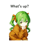 全て同じセリフ【What's up？】（個別スタンプ：21）