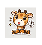 可愛いキリンのスタンプ MT（個別スタンプ：3）