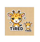 可愛いキリンのスタンプ MT（個別スタンプ：6）