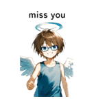 全て同じセリフ【miss you】（個別スタンプ：22）