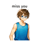 全て同じセリフ【miss you】（個別スタンプ：24）