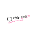 しんぷる手書きもじ（英語）（個別スタンプ：35）