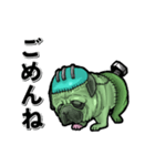 動く★フラン犬【デカ文字】（個別スタンプ：12）